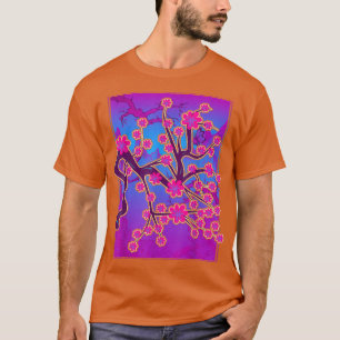 Japanese Sakura Vaporwave 80s Art Pink Flower Cher T-Shirt