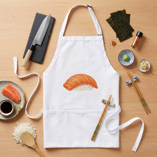 Japanese Salmon Sushi Nigiri Foodie Standard Apron