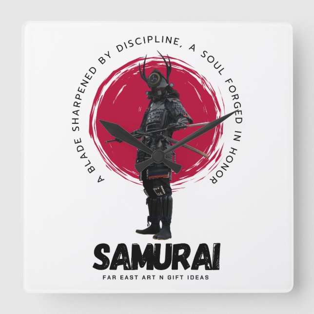 Japanese Samarai Wall Clock  (Front)