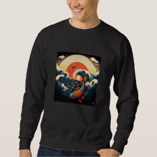 Japanese Samurai Aesthetic Koi Fish 1 Sweatshirt