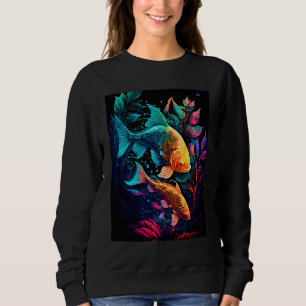 Japanese Samurai Aesthetic Koi Fish  4 Sweatshirt