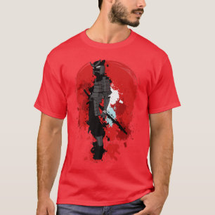 Japanese Samurai Bushido Miyamoto Musash Naginata  T-Shirt