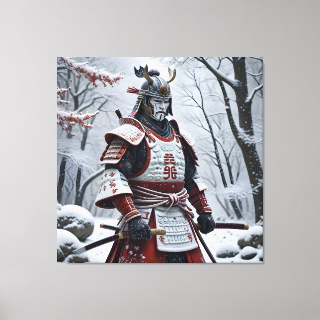Japanese Samurai canvas print (Front)