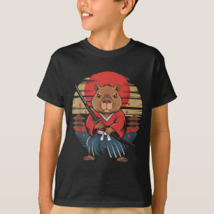 Japanese Samurai Capybara T-Shirt