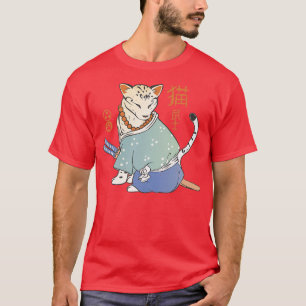 Japanese samurai cat (2) T-Shirt