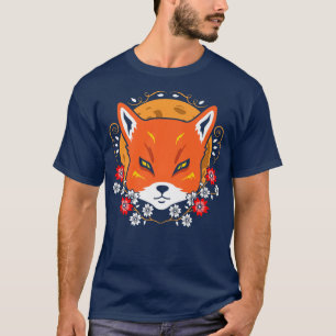 Japanese Samurai Cat Vintage Fun Samurai Geisha Ar T-Shirt