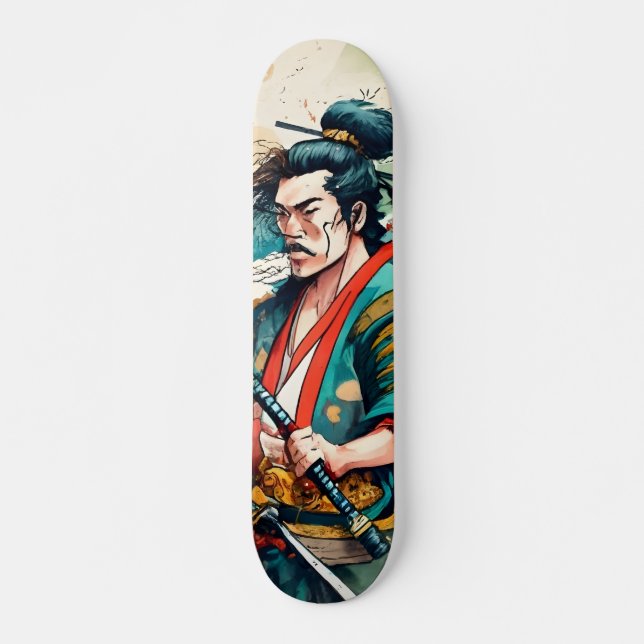 Japanese Samurai Fighter Skater Skateboard (Front)