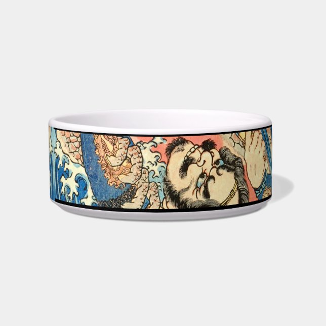 JAPANESE SAMURAI FIGHTING MONSTER BOWL (Left)