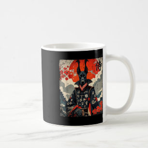 Japanese Samurai Great Dane Tattoo Kawaii Ukiyo-e Coffee Mug