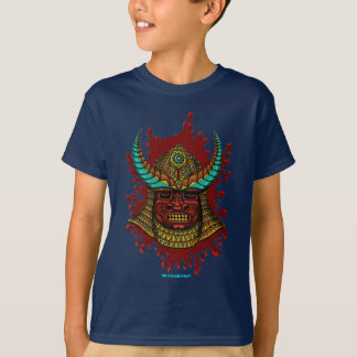 Japanese samurai helmet cool t-shirt design