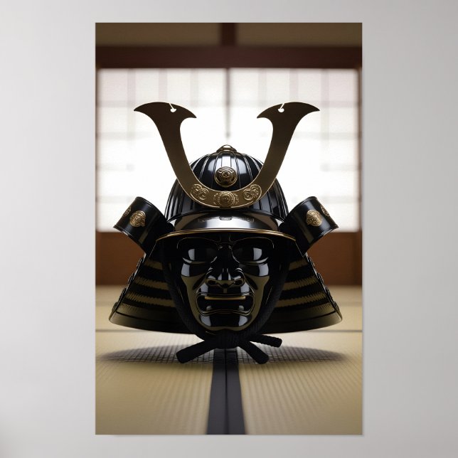 Japanese Samurai Helmet Poster (Front)