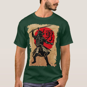 Japanese Samurai Helmet Warrior Rising Sun Japan C T-Shirt
