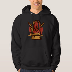Japanese Samurai Knight Chess Knight Warrior Hoodie