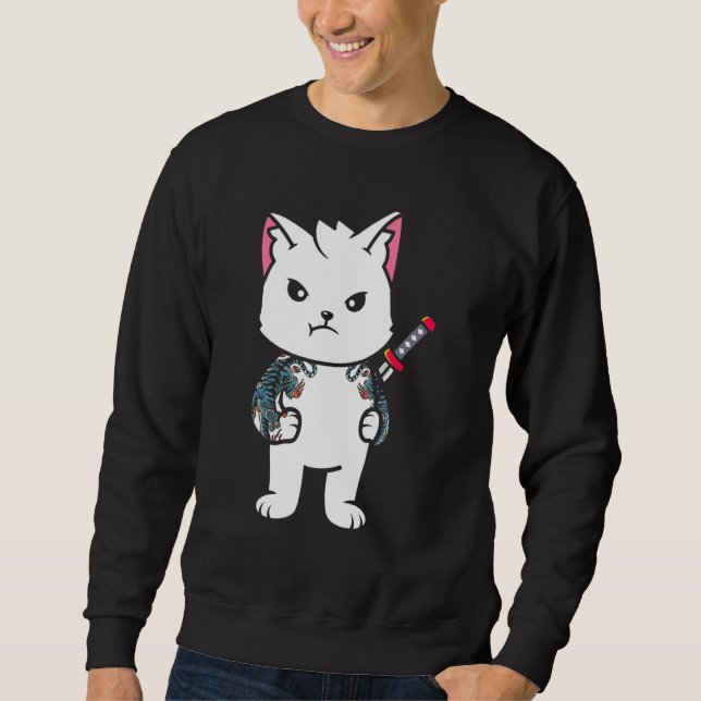 Japanese Samurai Ninja Ca Japanese Samurai Ninja C Sweatshirt (Front)