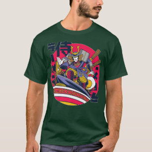 Japanese Samurai Ramen Noodle Soup  T-Shirt