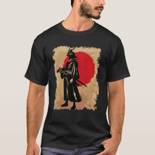 Japanese Samurai Rising Sun Bushido Japan Warrior T-Shirt