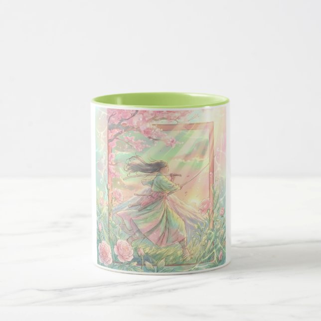 Japanese Samurai Sakura mug (Center)