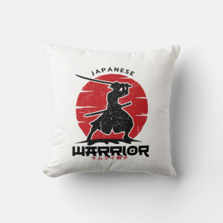 Japanese Samurai Silhouette cushion