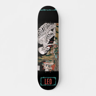 Japanese Samurai Skeleton Personalised Skateboard