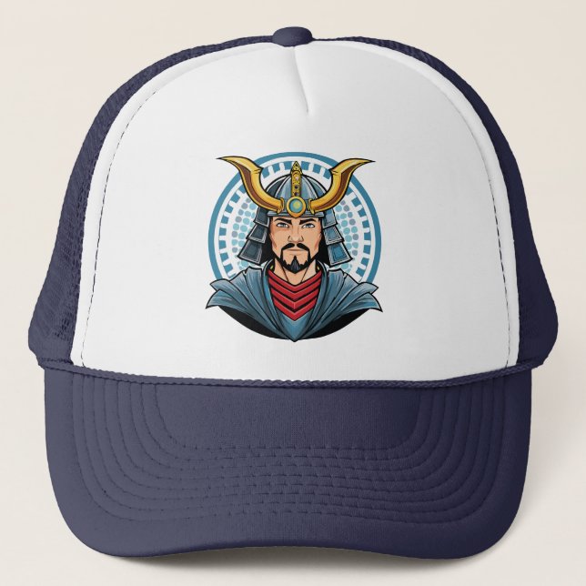 Japanese samurai trucker hat (Front)