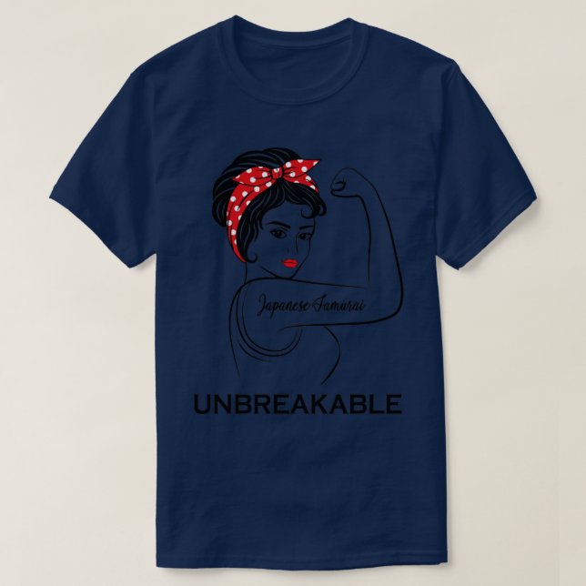 Japanese Samurai Unbreakable T-Shirt (Design Front)