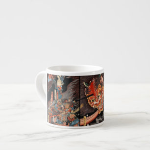 Japanese Samurai vs. Oni Battle Espresso Cup