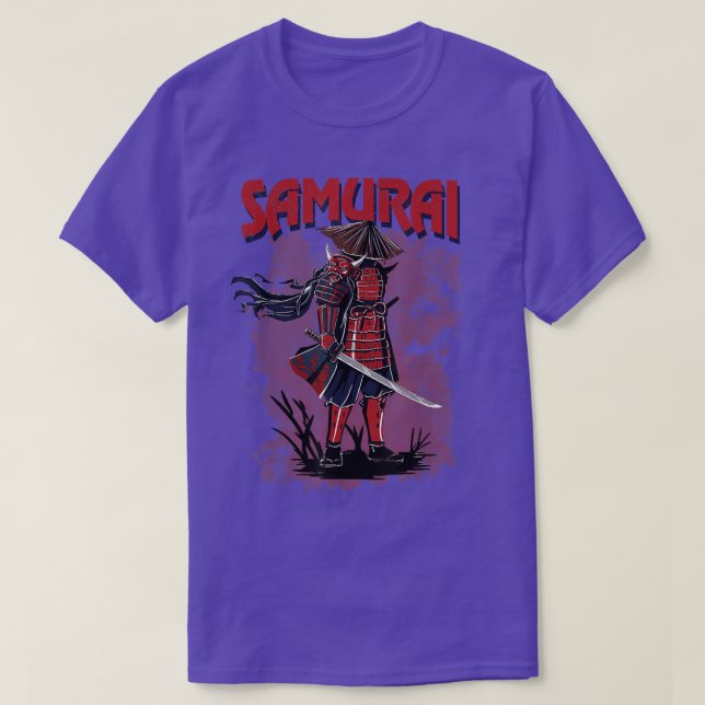 Japanese Samurai Warrior  Bushido Code, Swordsman  T-Shirt (Design Front)
