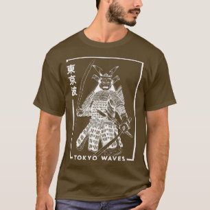 Japanese Samurai Warrior Drawn Minimalistic Japan T-Shirt