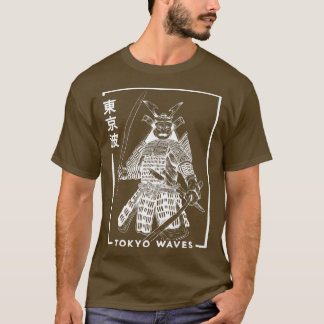 Japanese Samurai Warrior Drawn Minimalistic Japan T-Shirt