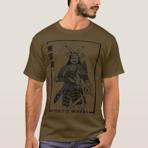 Japanese Samurai Warrior Drawn Minimalistic Japan T-Shirt