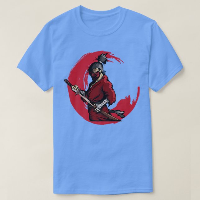 Japanese Samurai Warrior Gift Premium T-Shirt Copy (Design Front)