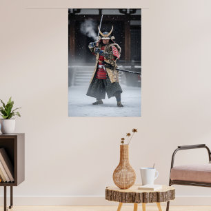 Japanese Samurai Warrior Poster