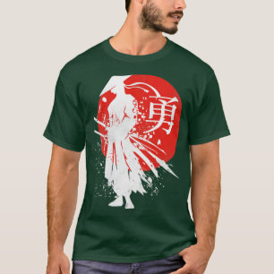 Japanese Samurai Warrior Retro Japan Calligraphy f T-Shirt