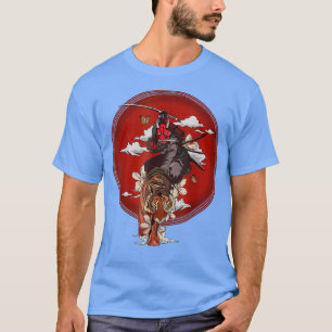 Japanese Samurai Warrior Swordsmen Tiger bushido c T-Shirt