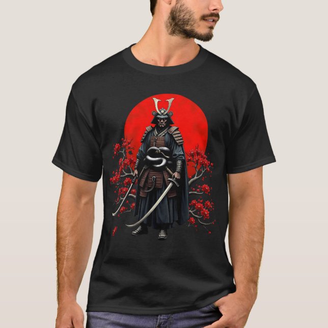 Japanese Samurai Warrior T-Shirt (Front)