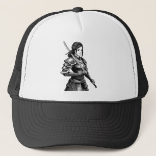 Japanese samurai warrior - woman trucker hat