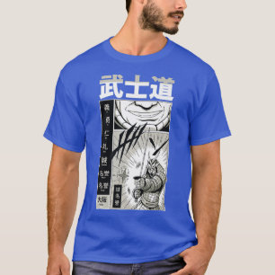 Japanese Samurai with Kanji  Cool Japan Manga Comi T-Shirt