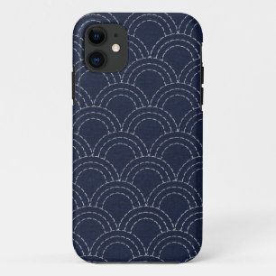 Japanese sashiko ocean waves Case-Mate iPhone case