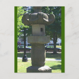japanese sculpture postcard