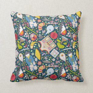 Japanese Seamless Pattern Cushion
