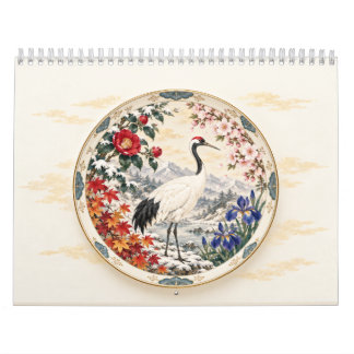 Japanese Seasonal Birds and Blossoms Calendar