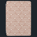 Japanese Seigaiha Wave Rust Terracotta iPad Air Cover<br><div class="desc">Japanese Seigaiha Wave - Black and White - Pattern - Rust,  Earth Tones,  Terracotta.</div>