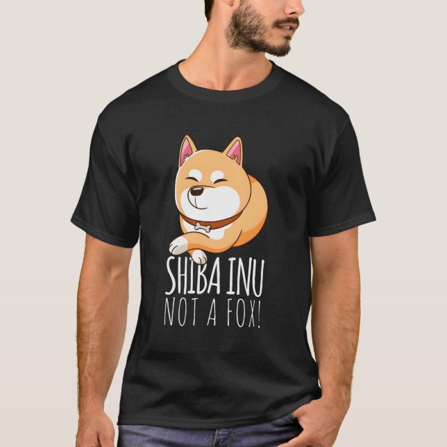 Japanese Shiba Inu Not A Fox Kawaii Dog T-Shirt (Front)