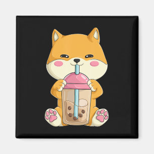 Japanese Shiba Inu  Women Girls Kawaii Bubble Boba Magnet