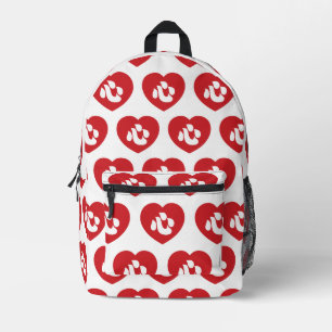 Japanese Shin Kanji Kokoro Heart 心 Printed Backpack