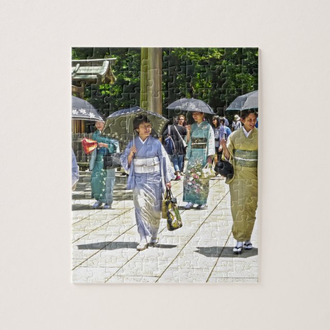Japanese Shrine Festival Jigsaw Puzzle (Vertical)