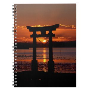 Japanese Shrine Nagao Spiral Notebook