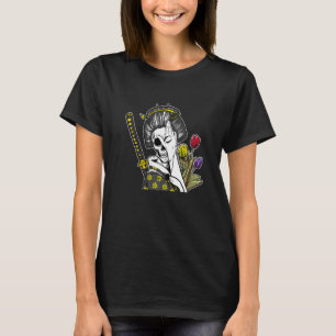 Japanese Skeleton Samurai Geisha T-Shirt