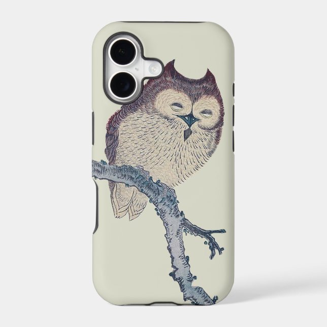 Japanese Sleeping Owl Night Artwork (Back)