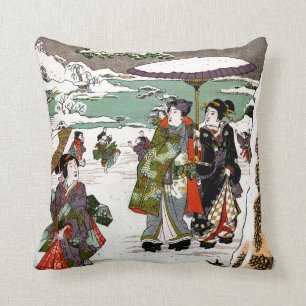 Japanese Snowscape Cushion